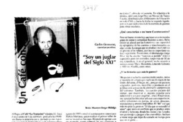 "Soy un juglar del siglo XXI" : [entrevistas]