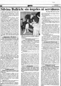 Silvina Bullrich: sin ángeles ni servidores