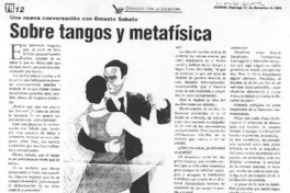 Sobre tangos y metafísica (entrevista)