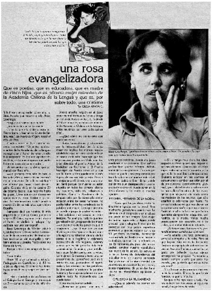 Una rosa evangelizadora : [entrevista]