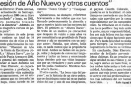 "Obsesión de año nuevo y otros cuentos"
