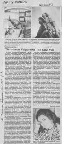 "Neruda en Valparaíso" de Sara Vial