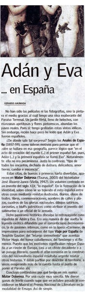 Adán y Eva -- en España