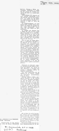 D. Andrés y la prisión por deudas