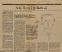 A la hora deshorada  [artículo] Jorge Héctor Alvarado.