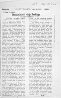 Memorial del viejo Santiago  [artículo] Apir.