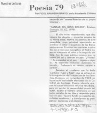 Cantar del niño dolido