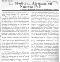 La medicina alemana en nuestro país
