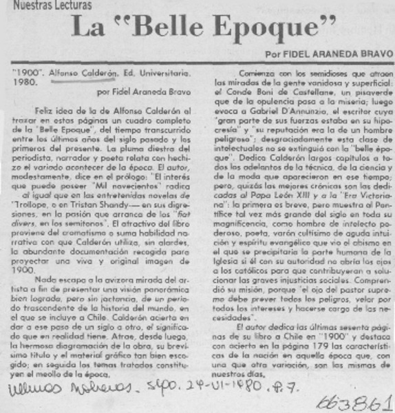 La "Belle epoque"