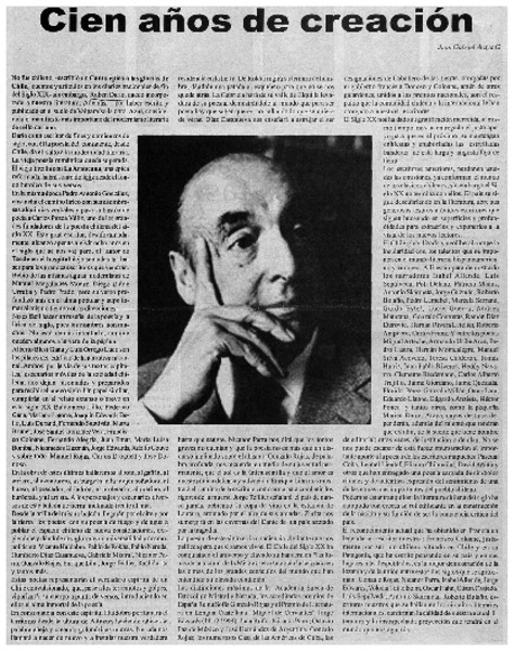 Cien años de creación
