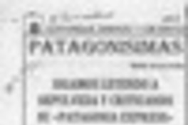 Sigamos leyendo a Sepúlveda y criticando su "Patagonia express"