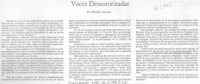 Voces desautorizadas