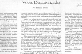 Voces desautorizadas