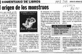 El origen de los monstruos  [artículo] Rodolfo Arenas.
