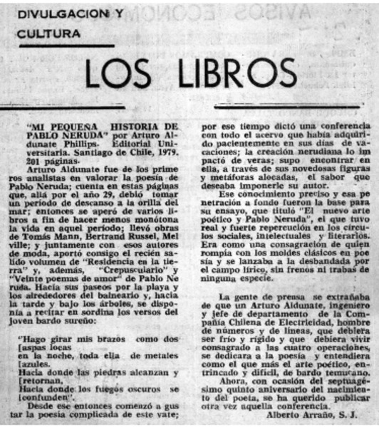 Mi pequeña historia de Pablo Neruda"