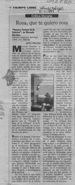 Rosa, que te quiero rosa  [artículo] Javier Aspurúa