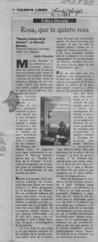 Rosa, que te quiero rosa  [artículo] Javier Aspurúa
