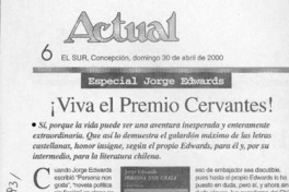 Viva el Premio Cervantes  [artículo] Alfredo Barría M.