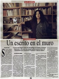 Un escrito en el muro Alessandra Burotto.