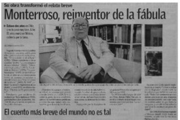 Monterroso, reinventor de la fábula