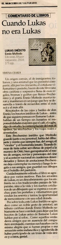 Cuando Lukas no era Lukas  [artículo] Ximena Ceardi.