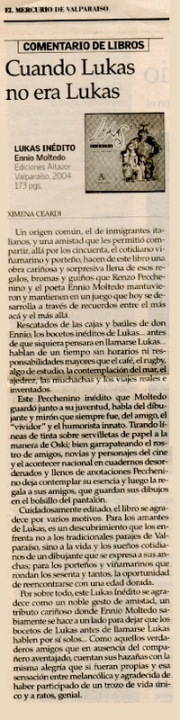 Cuando Lukas no era Lukas  [artículo] Ximena Ceardi.