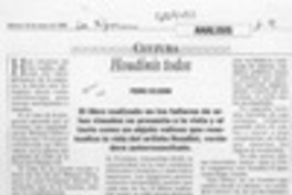 Houdinis todos  [artículo] Pedro Celedón.