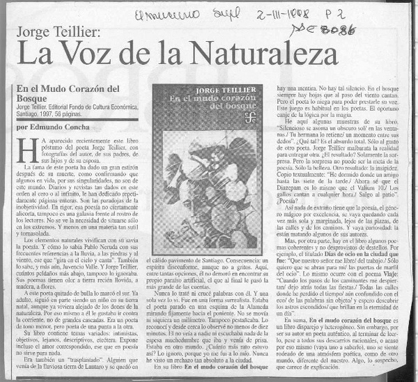 La voz de la naturaleza