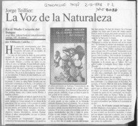 La voz de la naturaleza
