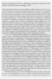 Reflexiones americanas. Ensayos de intrahistoria