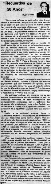 "Recuerdos de 30 años"