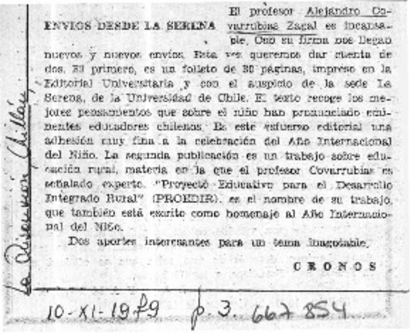 Envíos desde La Serena