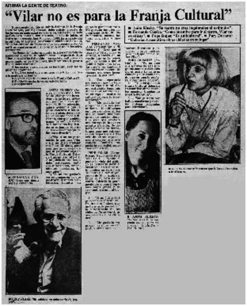 Vilar no es para la franja cultural" : [Entrevista]