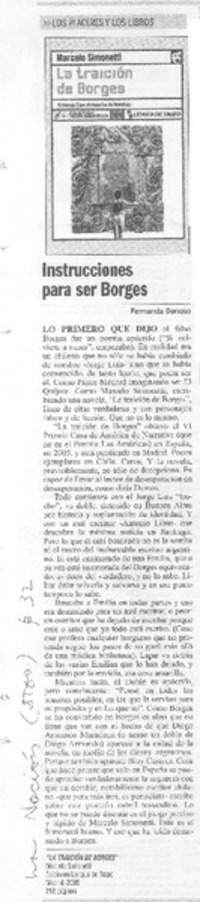 Instrucciones para leer a Borges