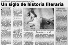 Un siglo de historia literaria : [entrevistas]