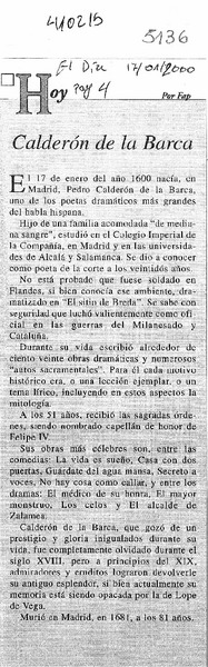 Calderón de la Barca  [artículo] Fap