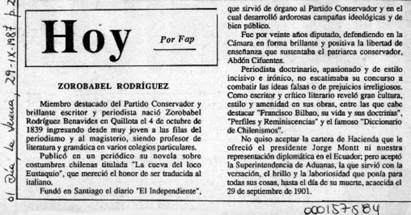 Zorobabel Rodríguez  [artículo] Fap.