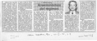 Anacronismos del régimen  [artículo] Mario Ferrero.