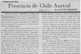Presencia de Chile austral