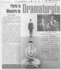 Parte la muestra de dramaturgia  [artículo] Marcela Fuentealba
