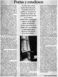Poetas y estudiosos