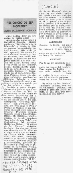 El oficio de ser hombre.