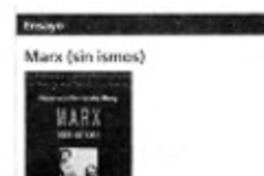 Marx (sin ismos)