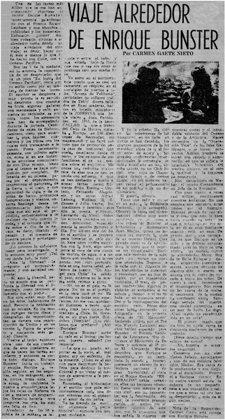 Viaje alrededor de Enrique Bunster