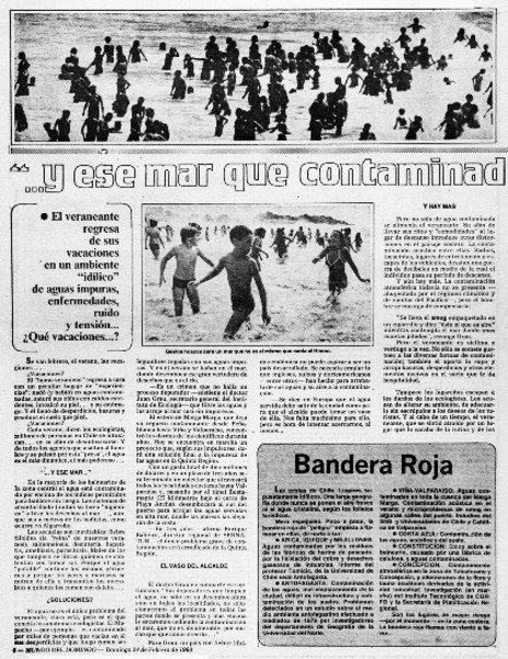 Y ese mar que contaminado nos baña