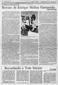 Retrato de Enrique Molina Garmendia  [artículo] Rodolfo Garcés Guzmán.