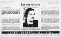 La Escritora  [artículo] Luc?a Gevert.