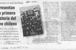 Hoy presentan la primera historia del vino chileno  [artículo] Andrés Gómez B.