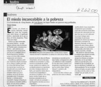 El miedo inconcebible a la pobreza  [artículo] Sergio Gómez
