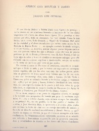 Azorín con Bolívar y Darío  [artículo] Jacinto Luis Guereña.